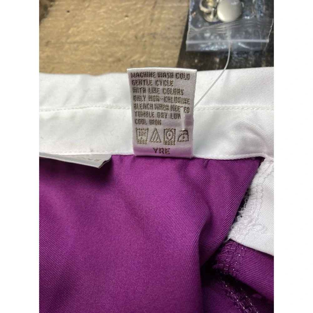 Drapers & Damons Jacket Women's XL Purple W/ White Collar Snap Closure - Picture 7 of 12